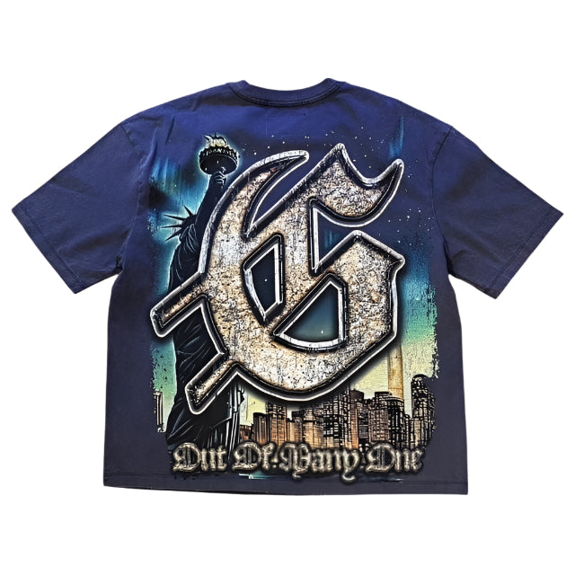 Godspeed Sightseeing T-Shirt Navy Wash