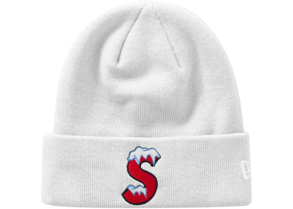 Supreme New Era S Logo Beanie White