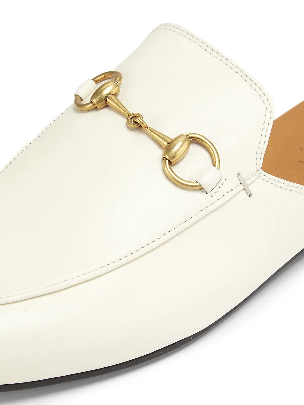 Gucci Princetown Leather Slipper Mystic White