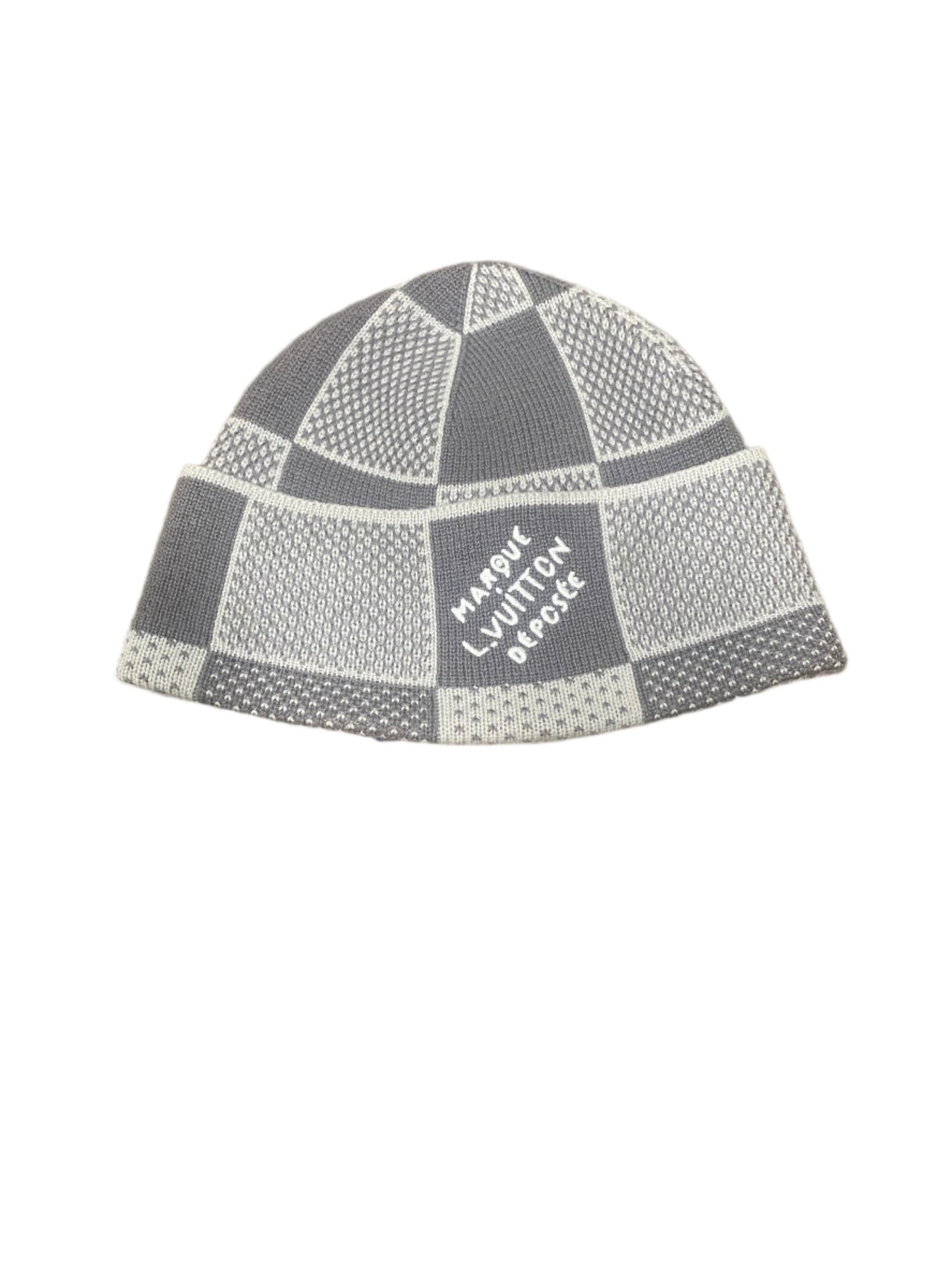 LV Damier Heritage Beanie Grey