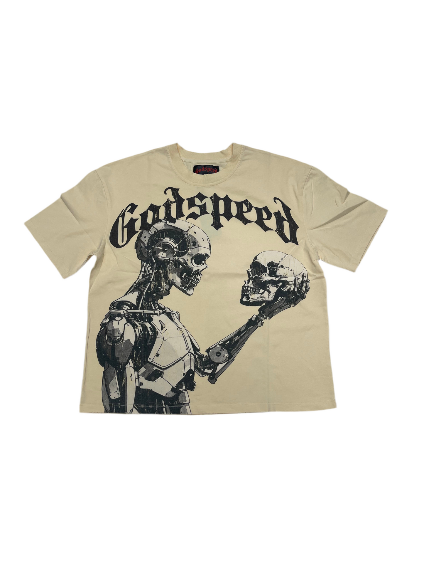 GodSpeed Mankind vs Ai III Short Sleeve Bone Black