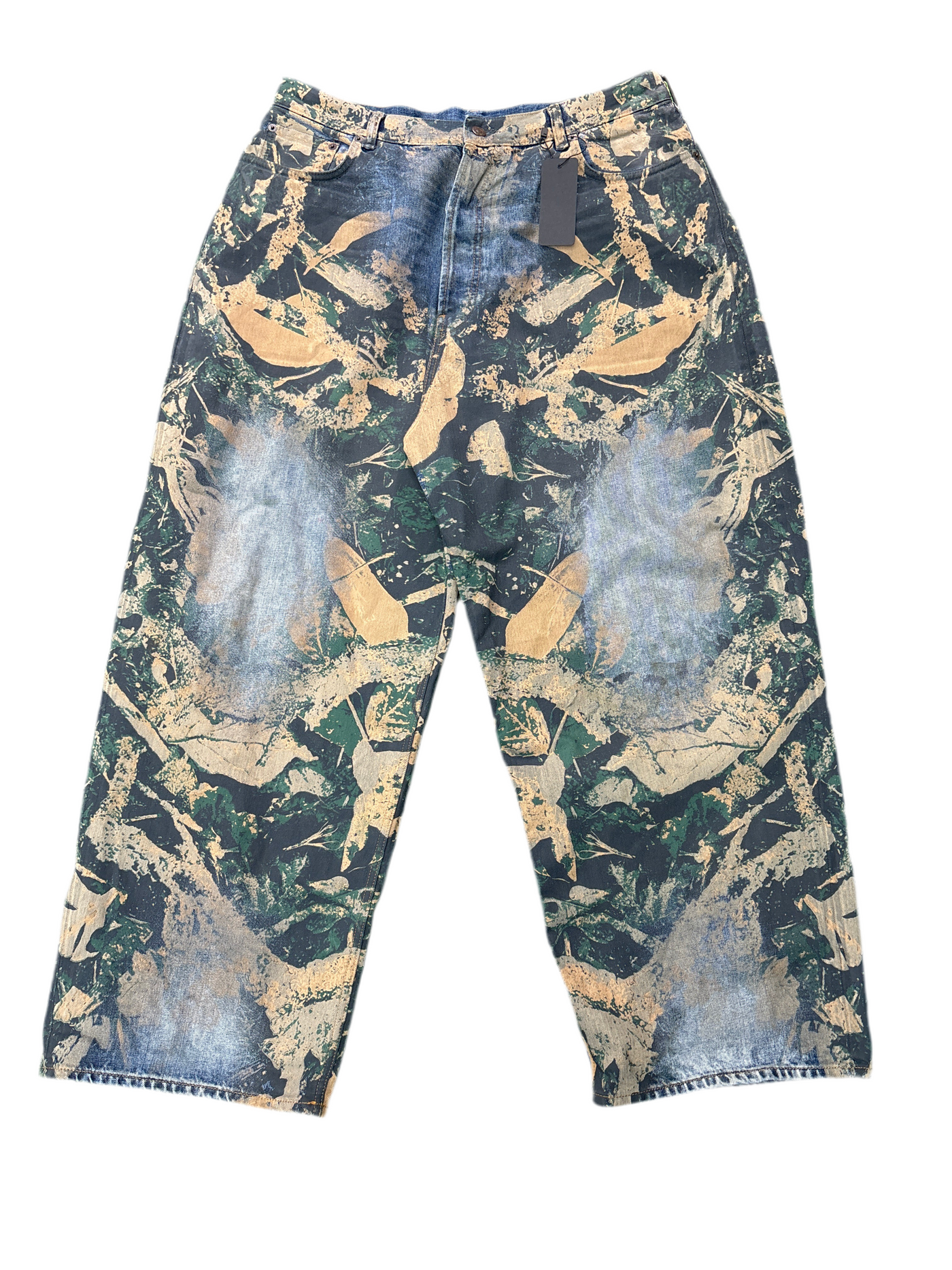 ACNE STUDIOS Blue & Brown Super Baggy Fit Jeans