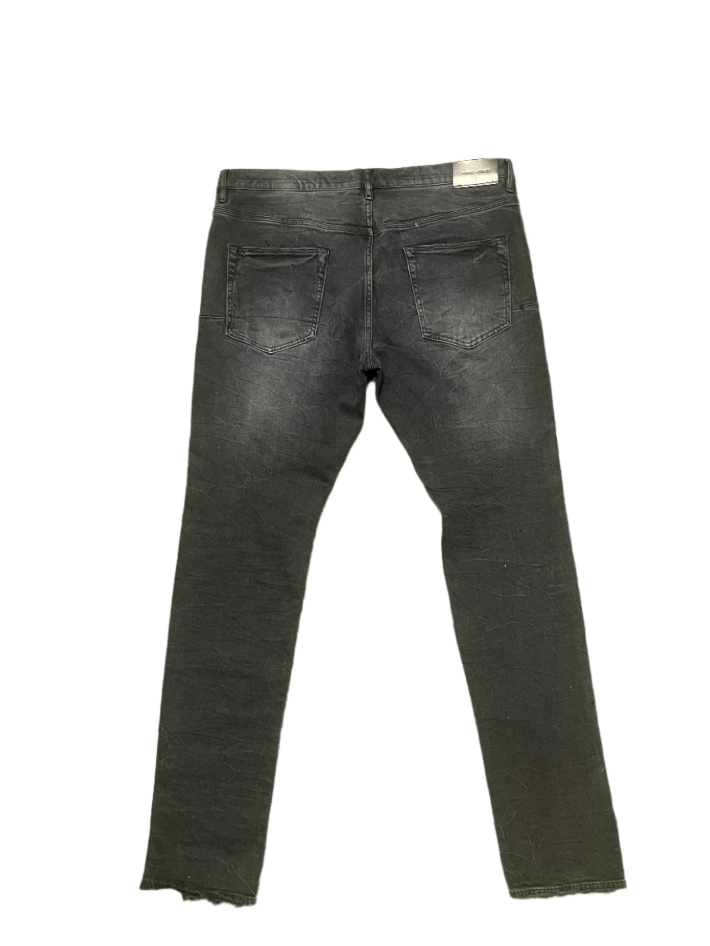 Purple Brand Black Blowout Knee Distressed Jeans