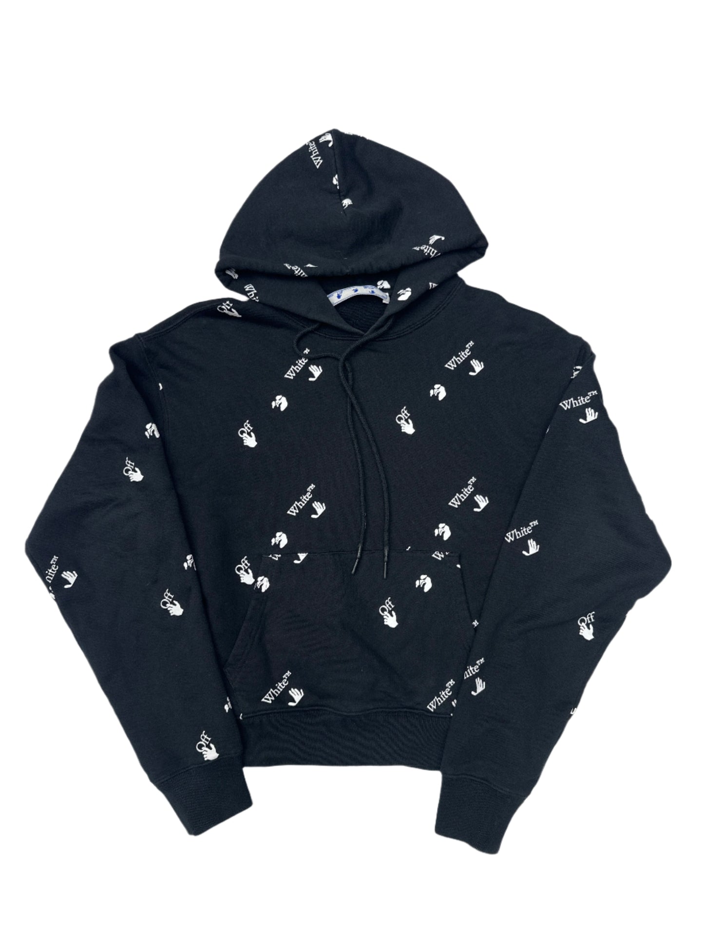 Off-White Oversized Fit Allover Logo Hoodie