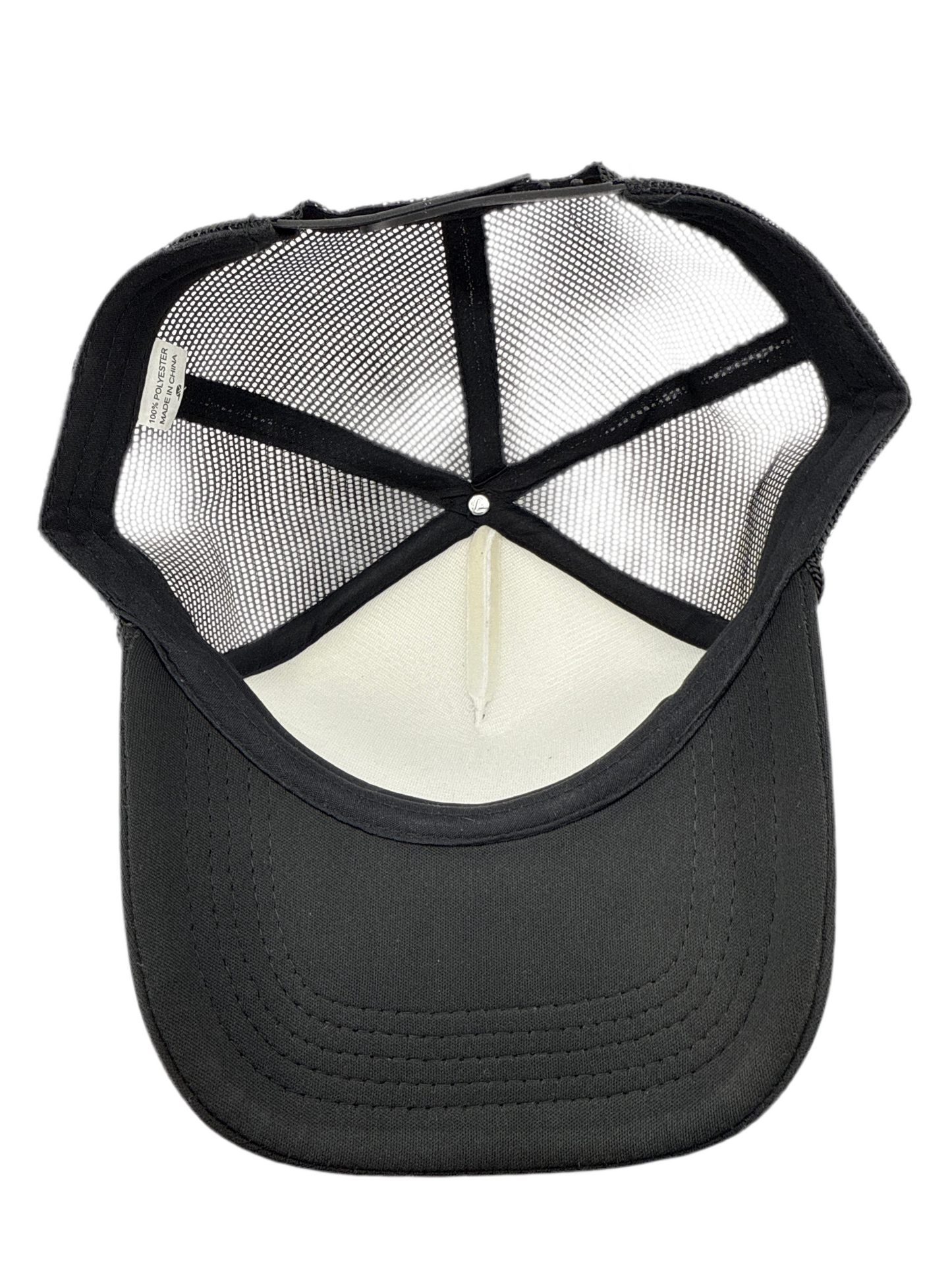 NewYrrk Two Tone Hat w/Yellow White Crystals