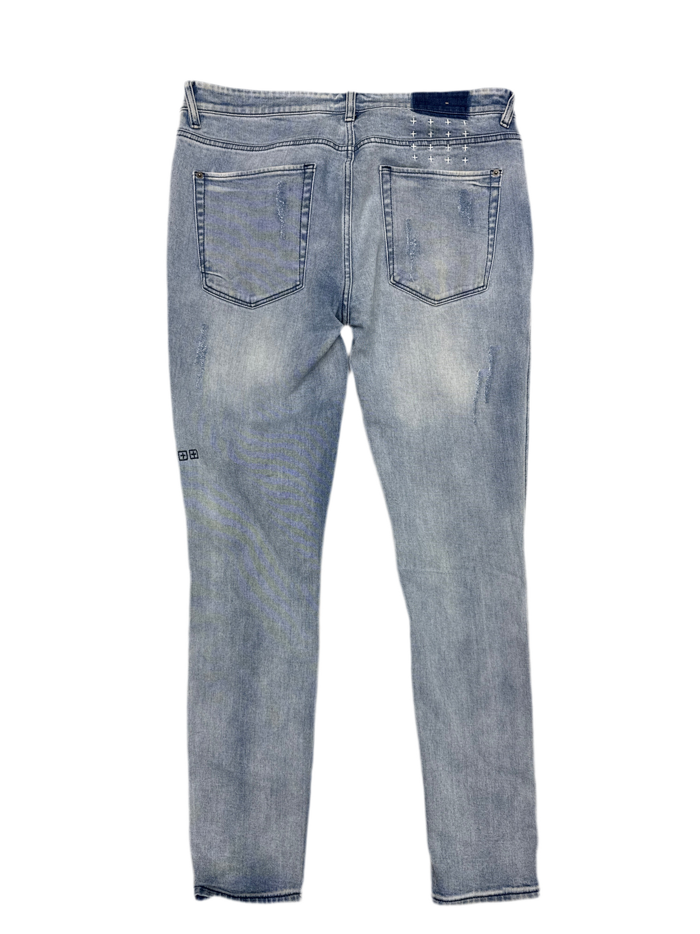 Ksubi Ripped Blue Washed Jeans
