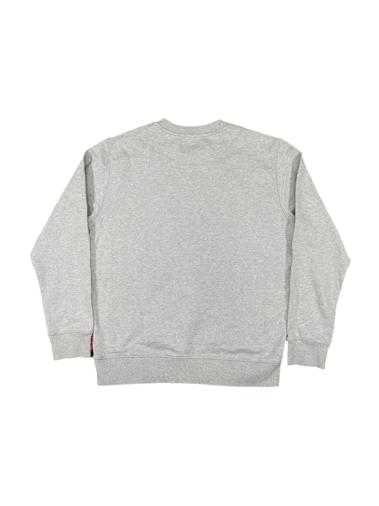 Moose Knuckles Lust Print Crewneck Sweater Light Grey