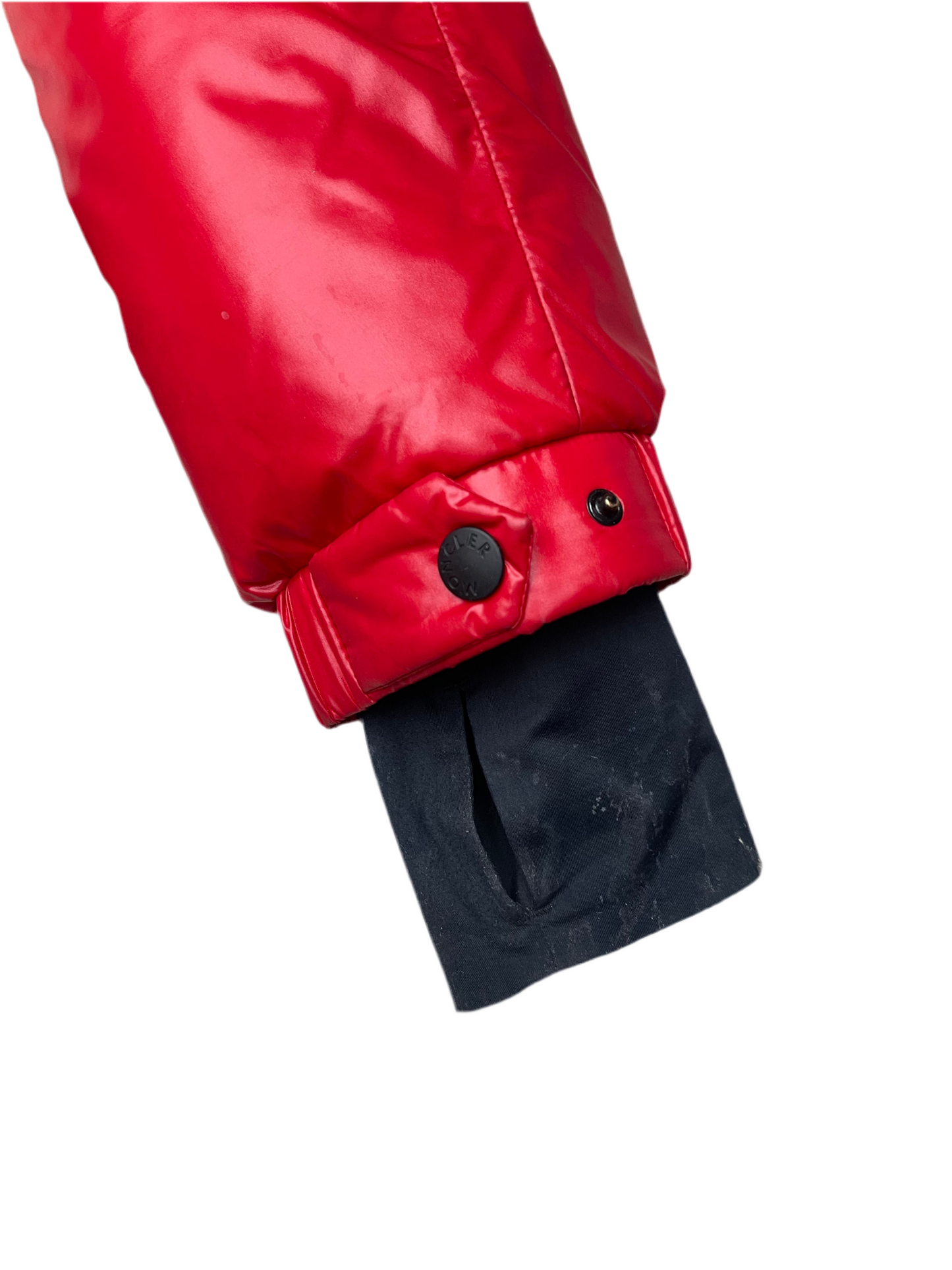 Moncler Grenoble Golzern Puffer Down Jacket Red Off-White