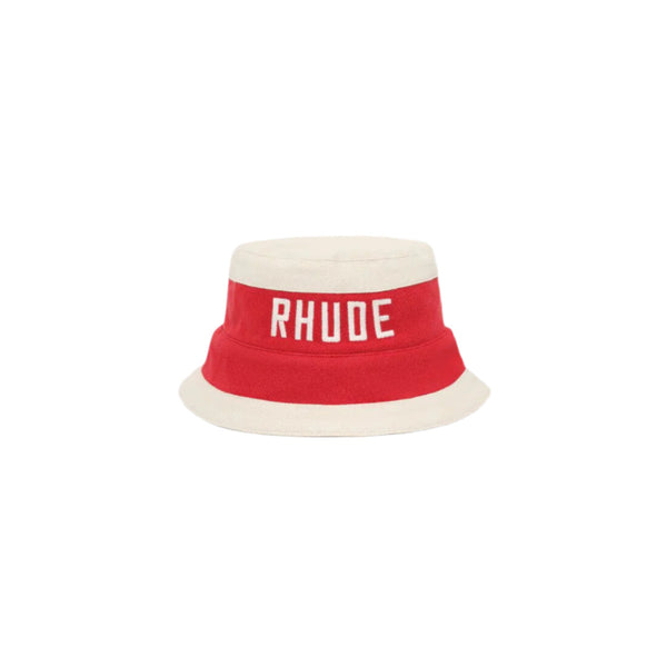 Rhude East Hampton Bucket Hat Red Cream
