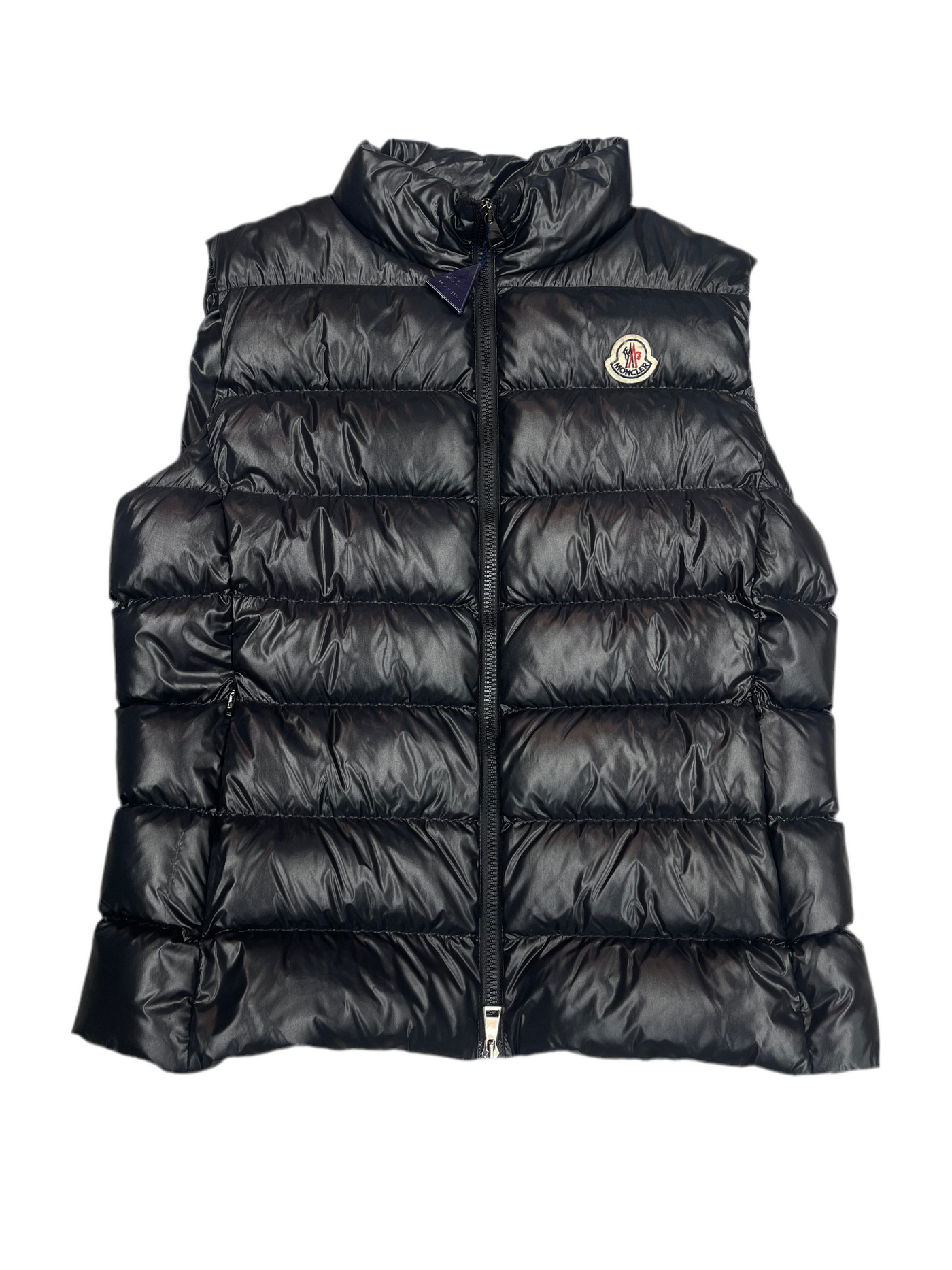Moncler Puffer Zip Up Vest Black