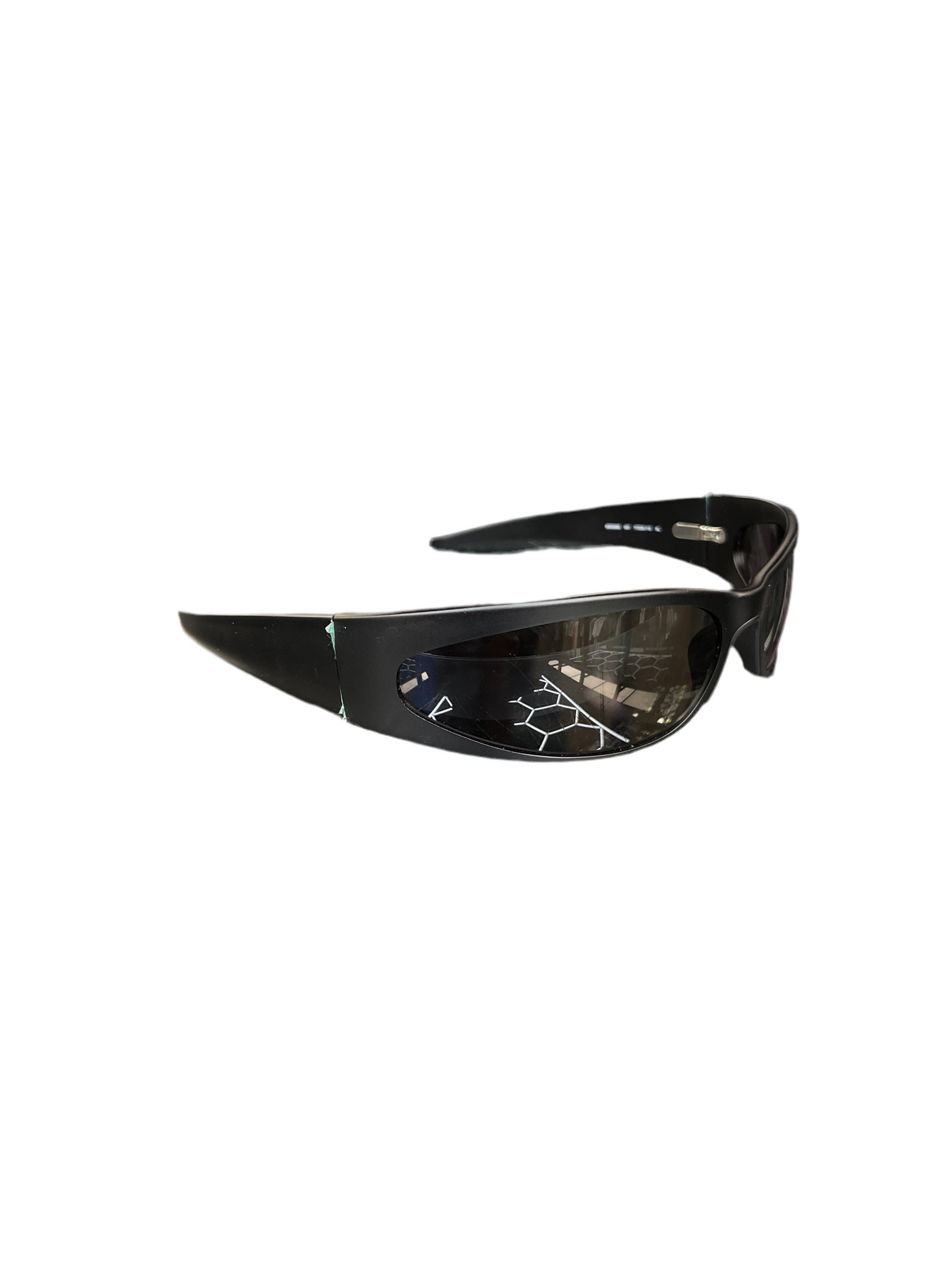 Balenciaga Oval Aluminum Frame Sunglasses Black