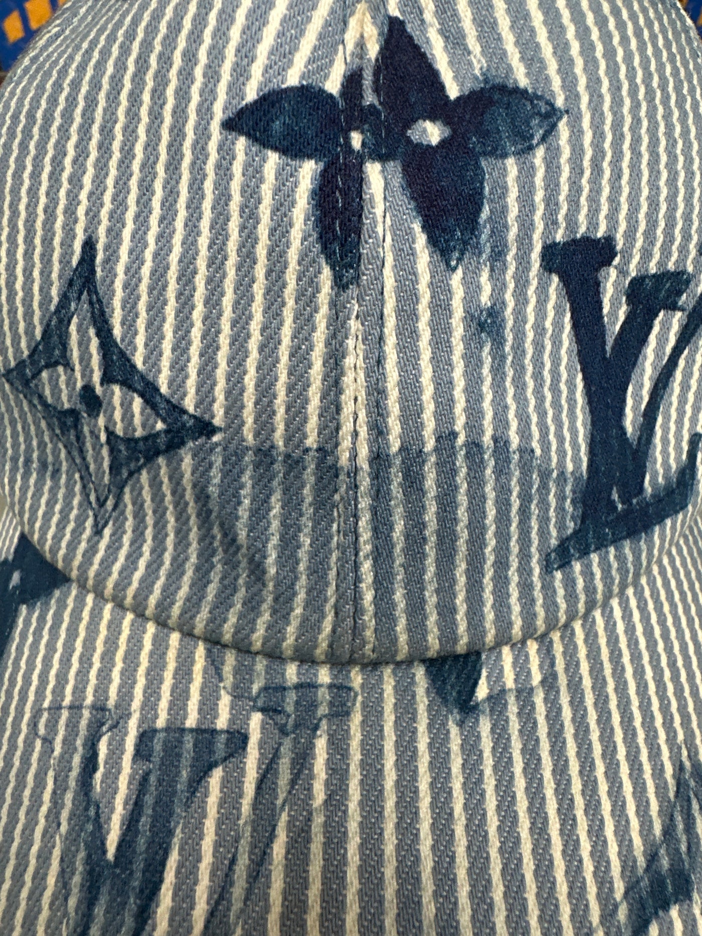 LV Watercolor Monogram Hickory Stripes Hat