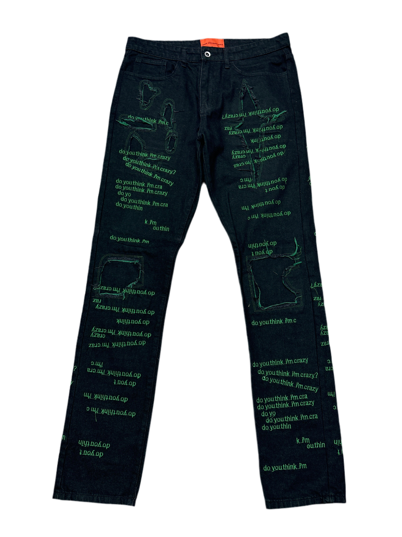 WDW Scripture Denim Jeans