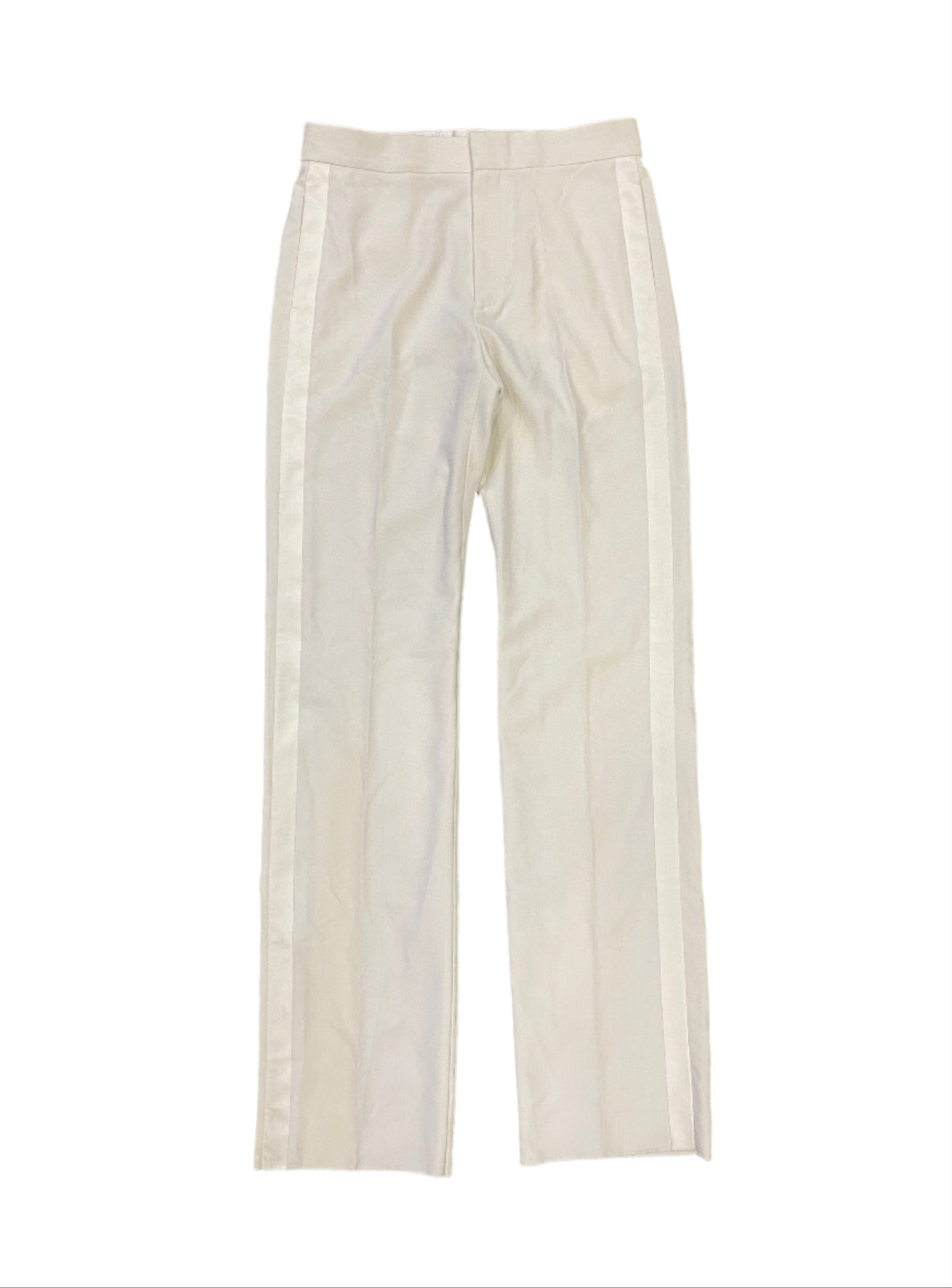 Givenchy Trousers Satin Stripe White
