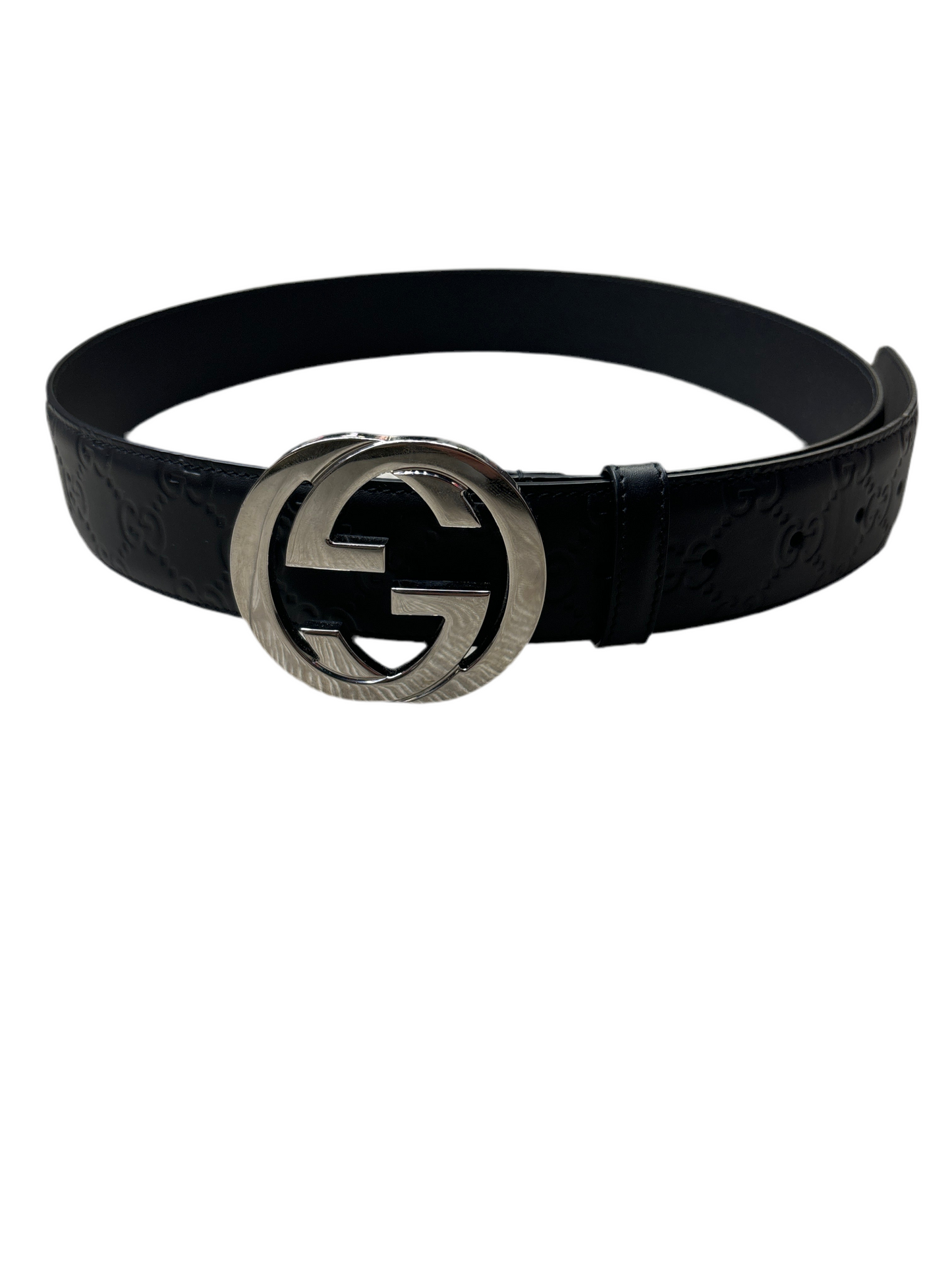 Gucci Black Leather Belt