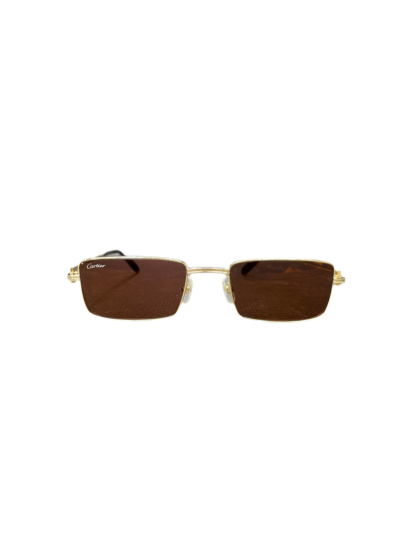 Cartier Gold Rectangle Frame Sunglasses CT0501S 006