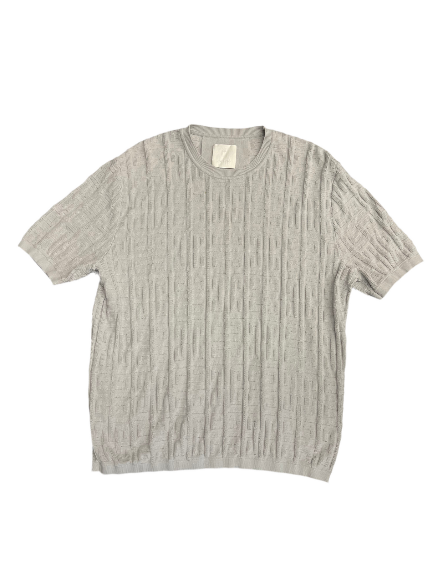 Givenchy Monogram Knitted Crewneck T-Shirt Grey