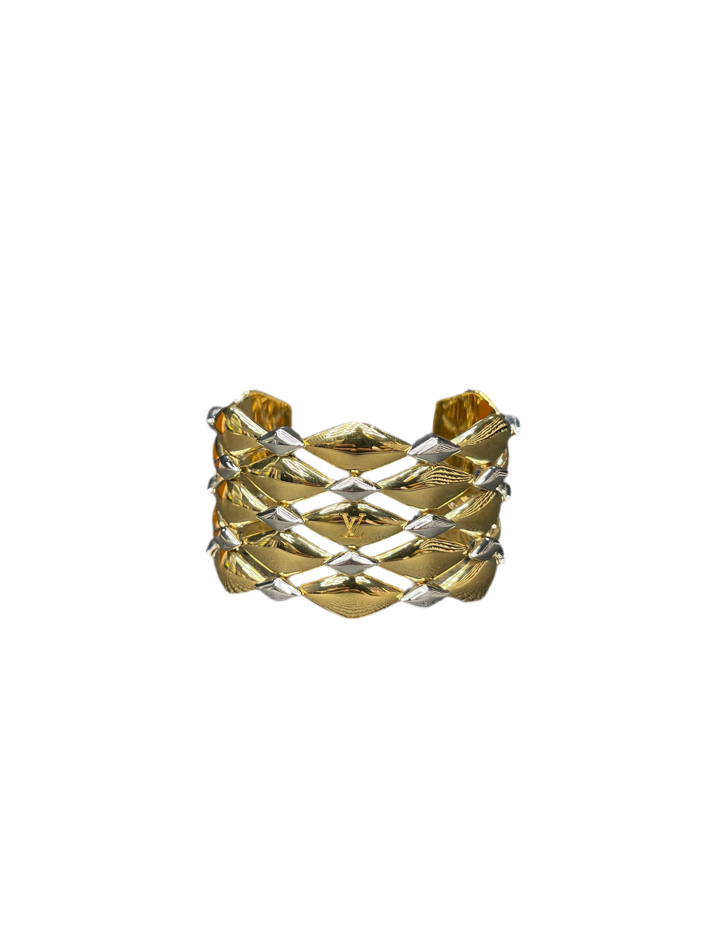 LV Malletage Bracelet Gold Silver