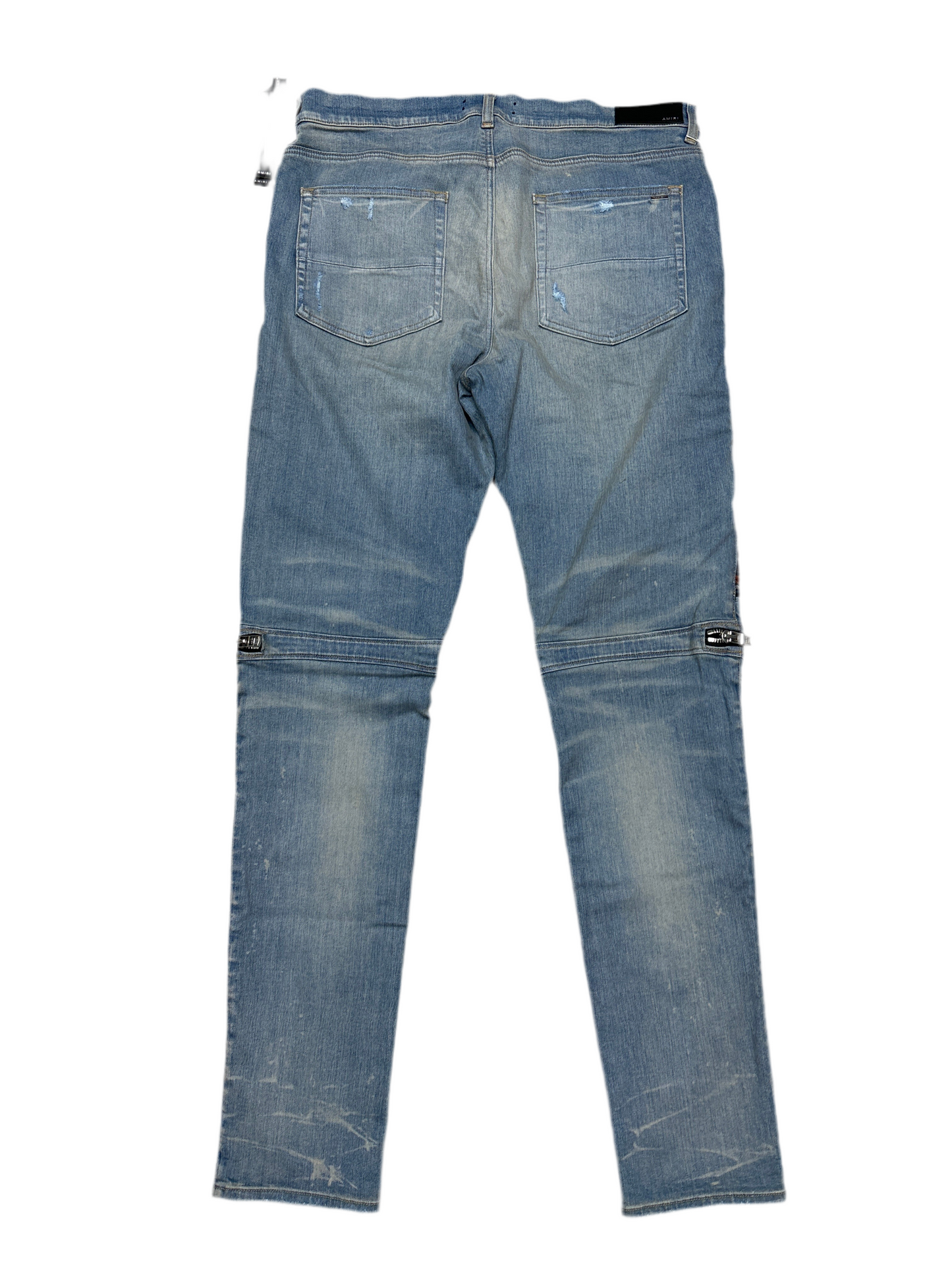 Amiri MX2 Plaid Button Fly Skinny
