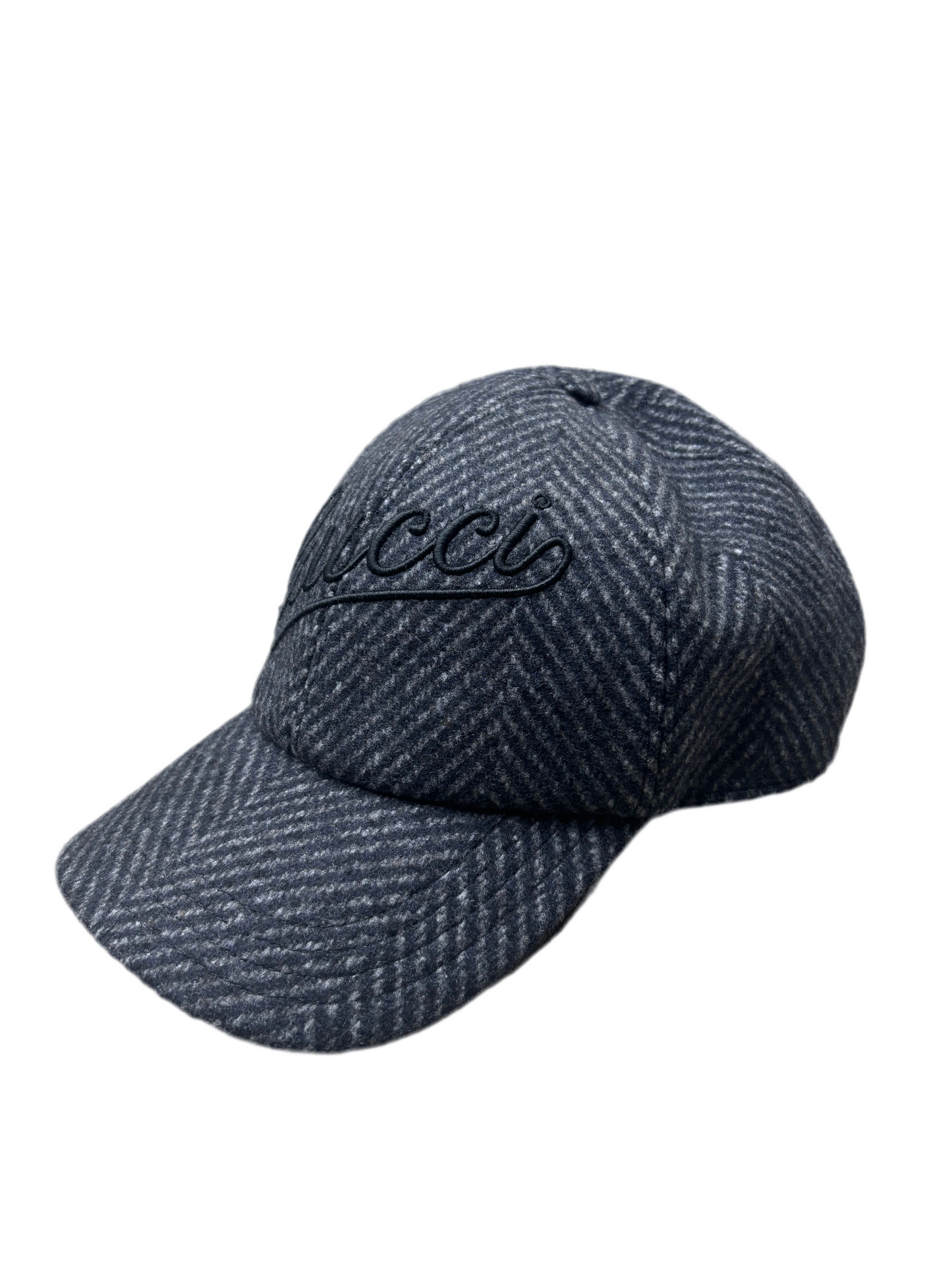 Gucci Herringbone Wool Baseball Hat