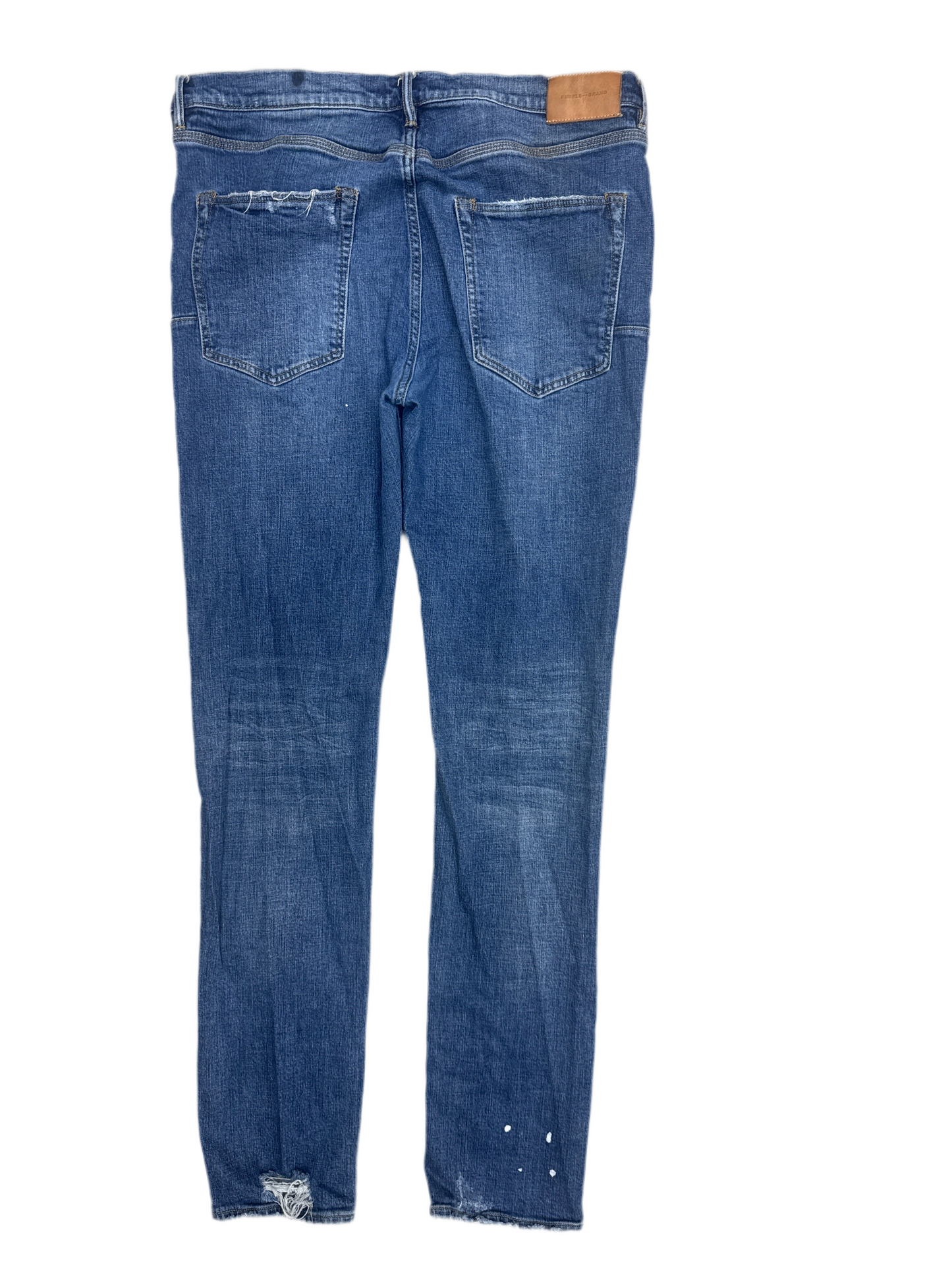 Purple Brand Washed Red Patch Jeans