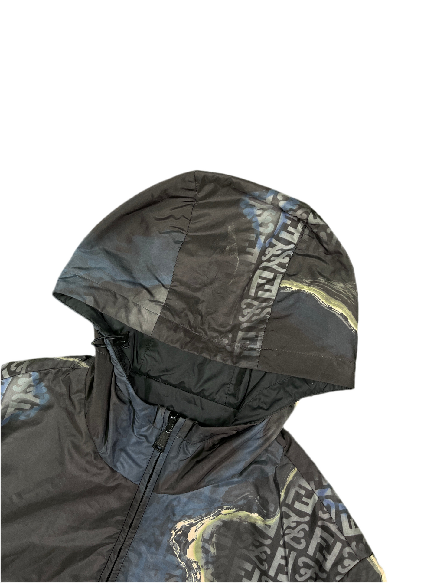 Fendi Earth Reversible Hooded Jacket Black