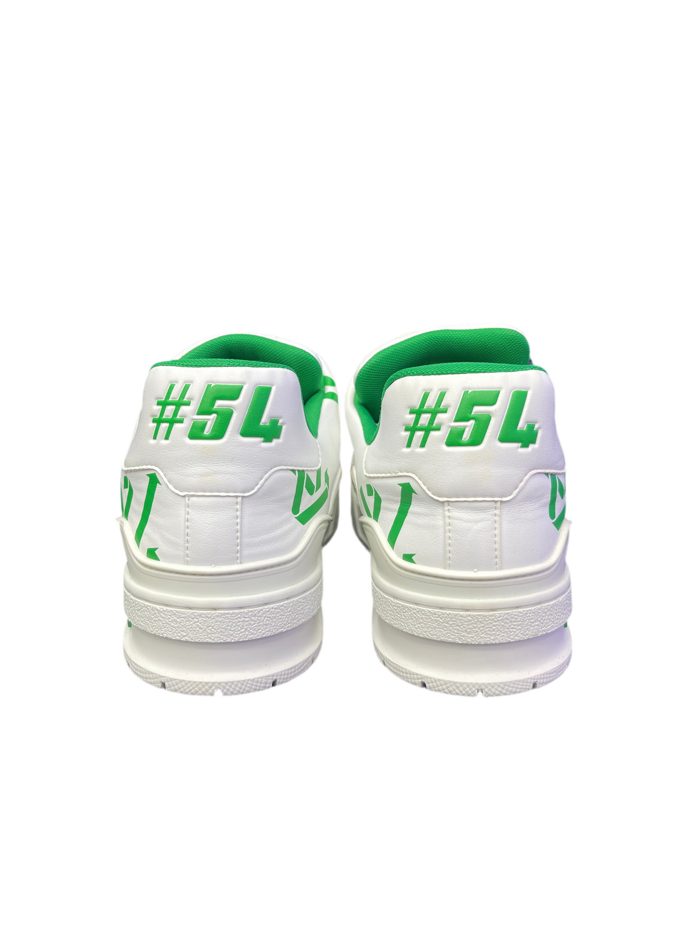 LV Trainer White Green Recycled
