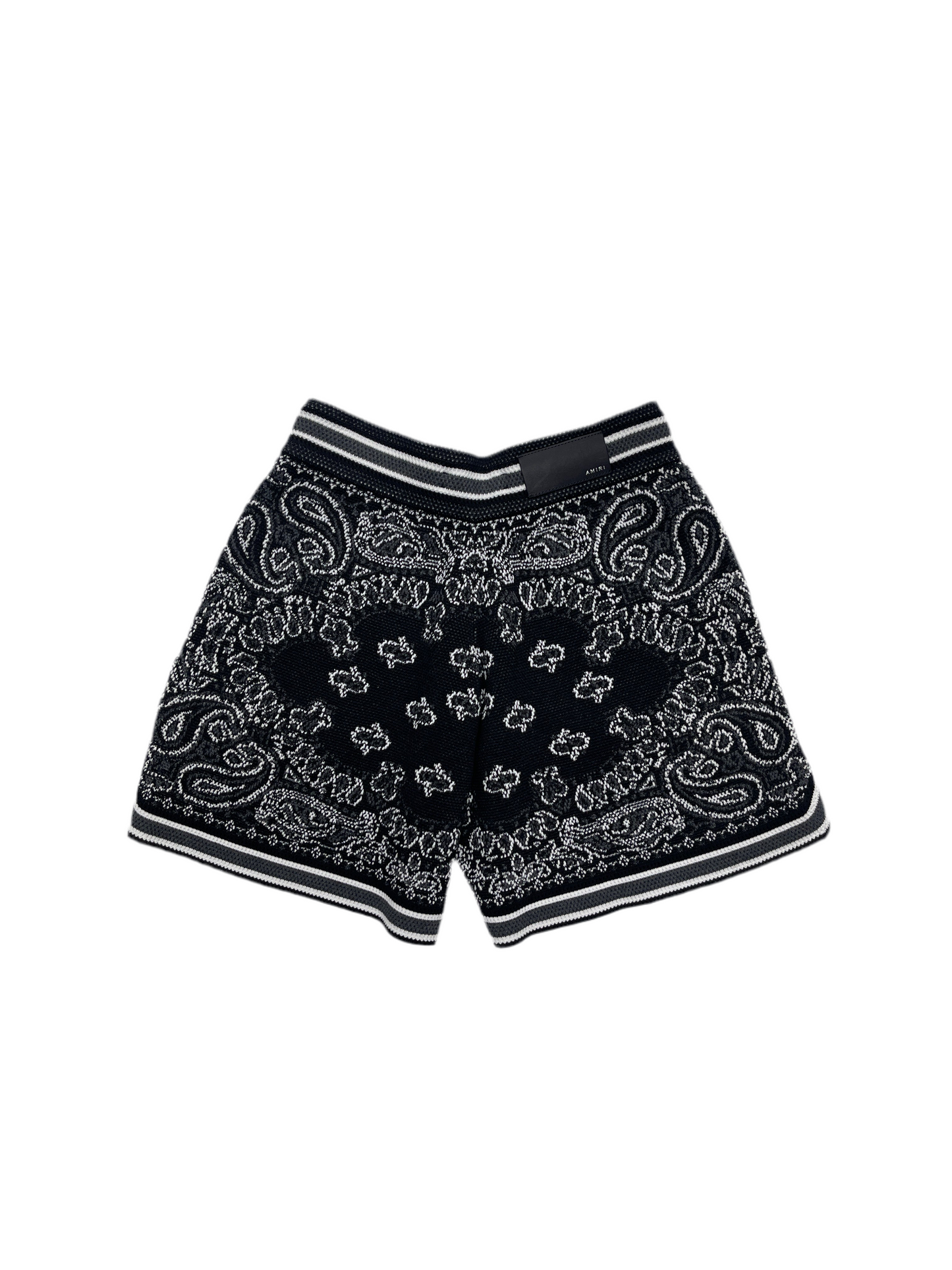 Amiri Bandana B-Ball Shorts Black Grey