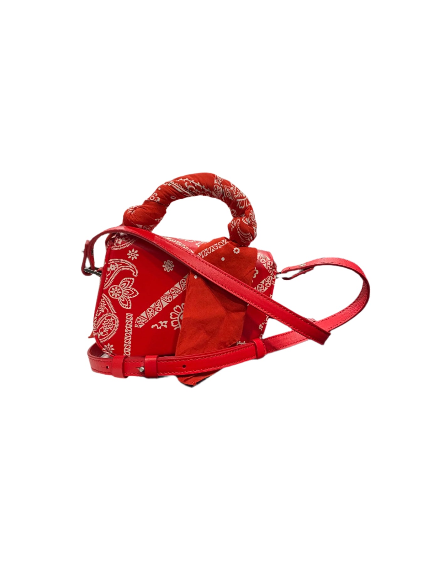 Palm Angels Mini Crash Tote Bag Red