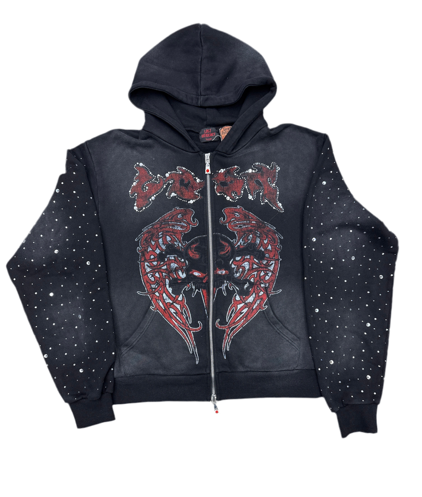 Lost Intricacy Evil Wing Zip Up Hoodie