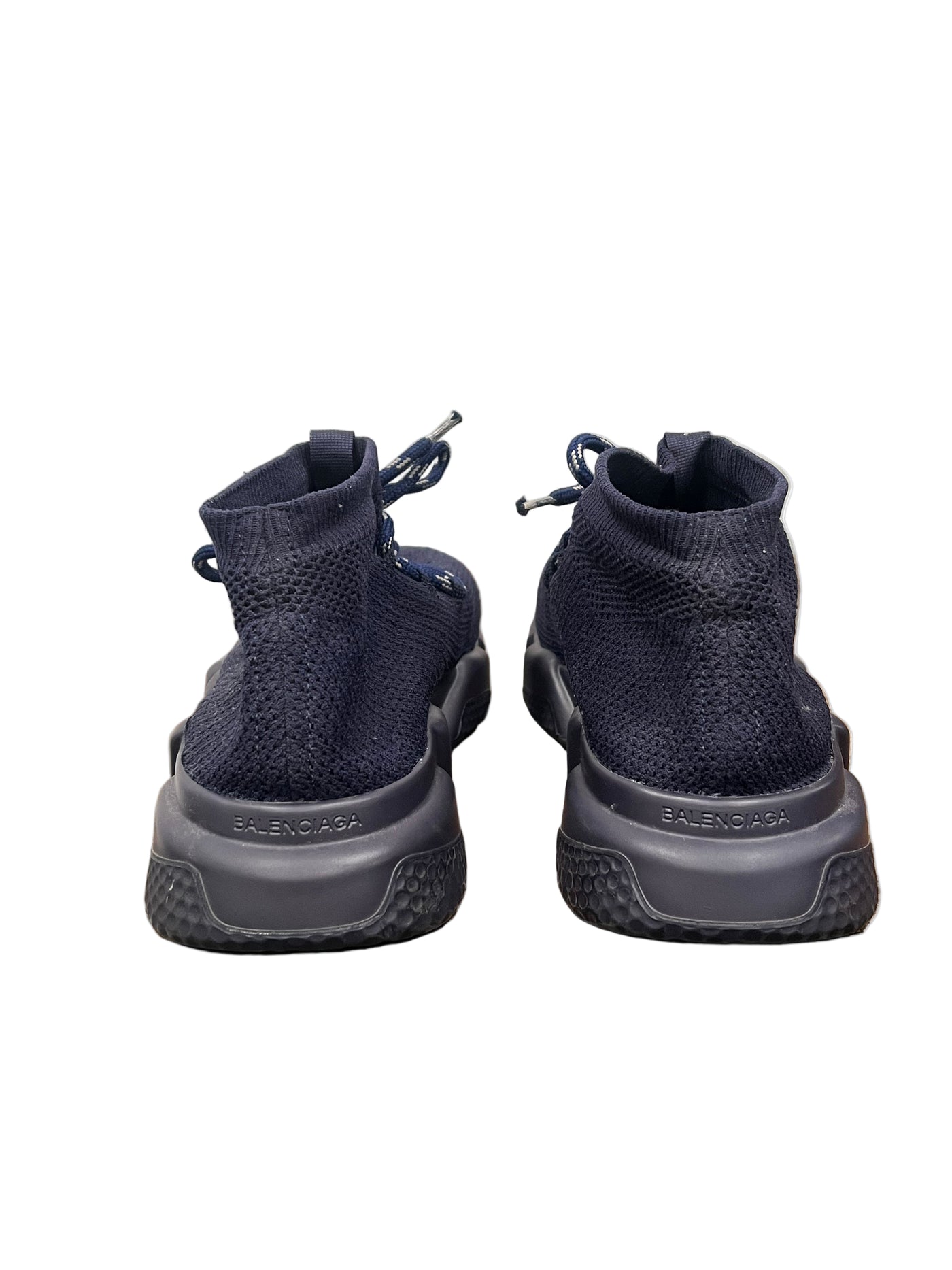 Balenciaga Speed Trainer Lace Up Navy