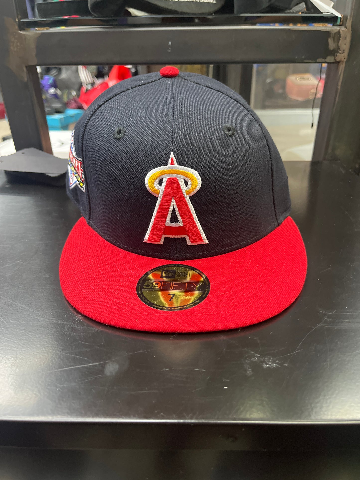 LA Angles All Star Game Cap Red & Black