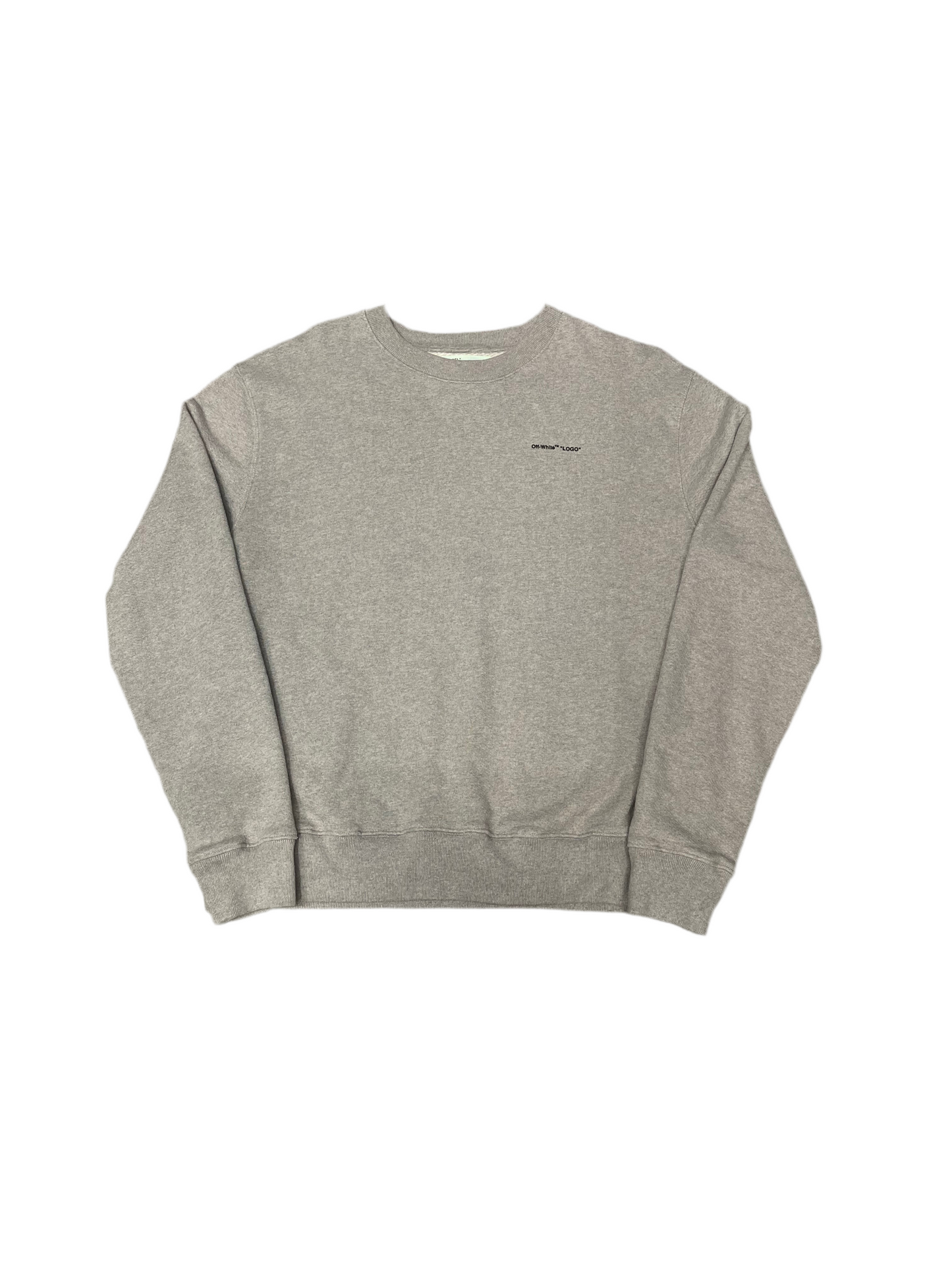 Off-White Logo Crewneck Grey