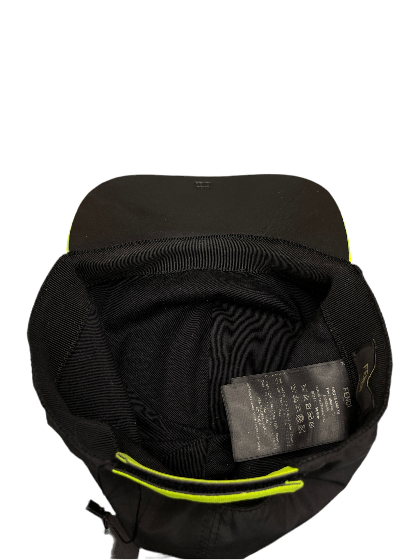 Fendi Monster Eyes Nylon Cap Black / Neon