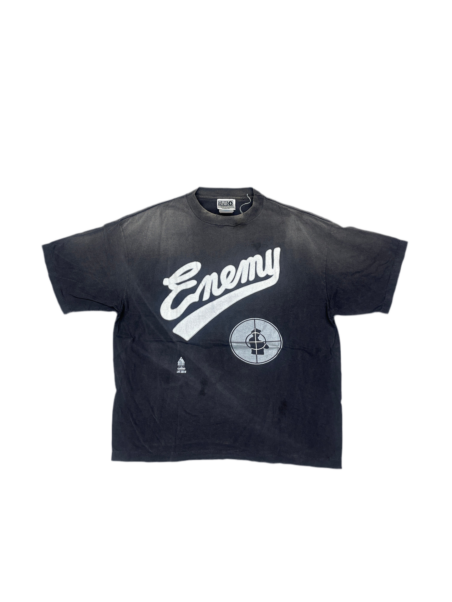 Saint Michael Public Enemy T-Shirt Washed Black