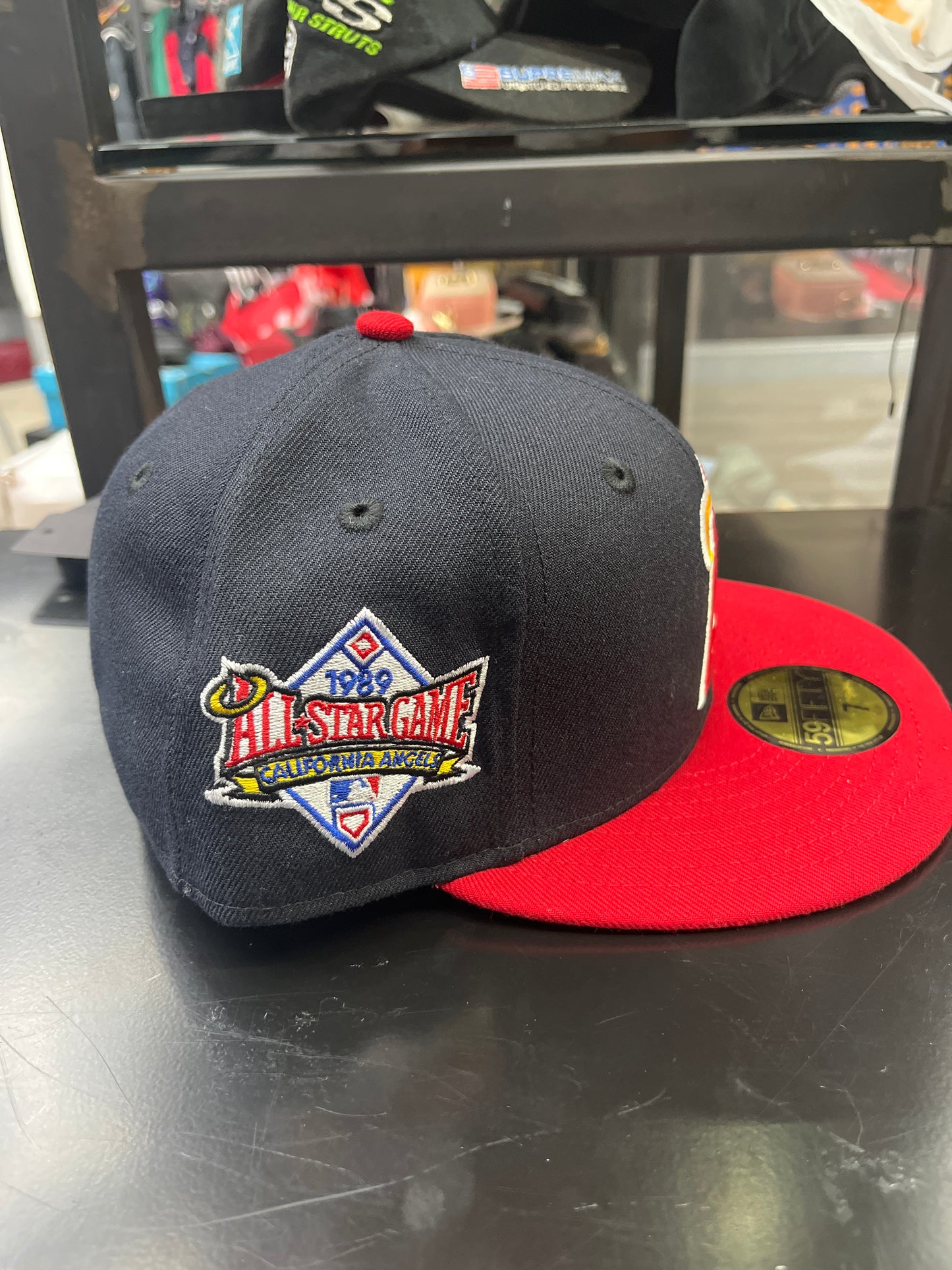LA Angles All Star Game Cap Red & Black
