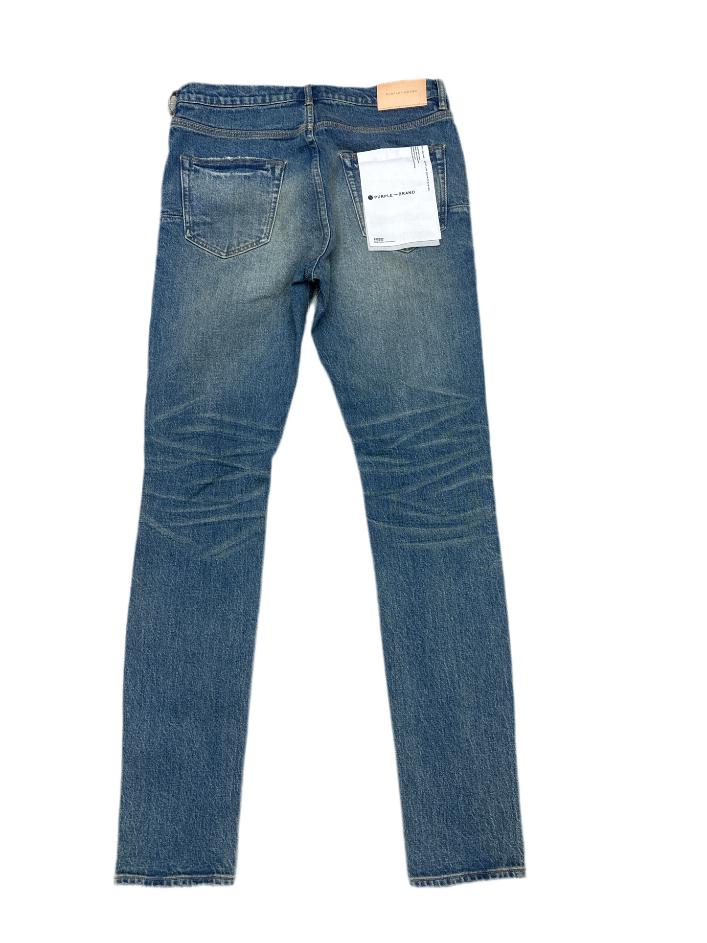 Purple Distressed, Plain Denim Jeans
