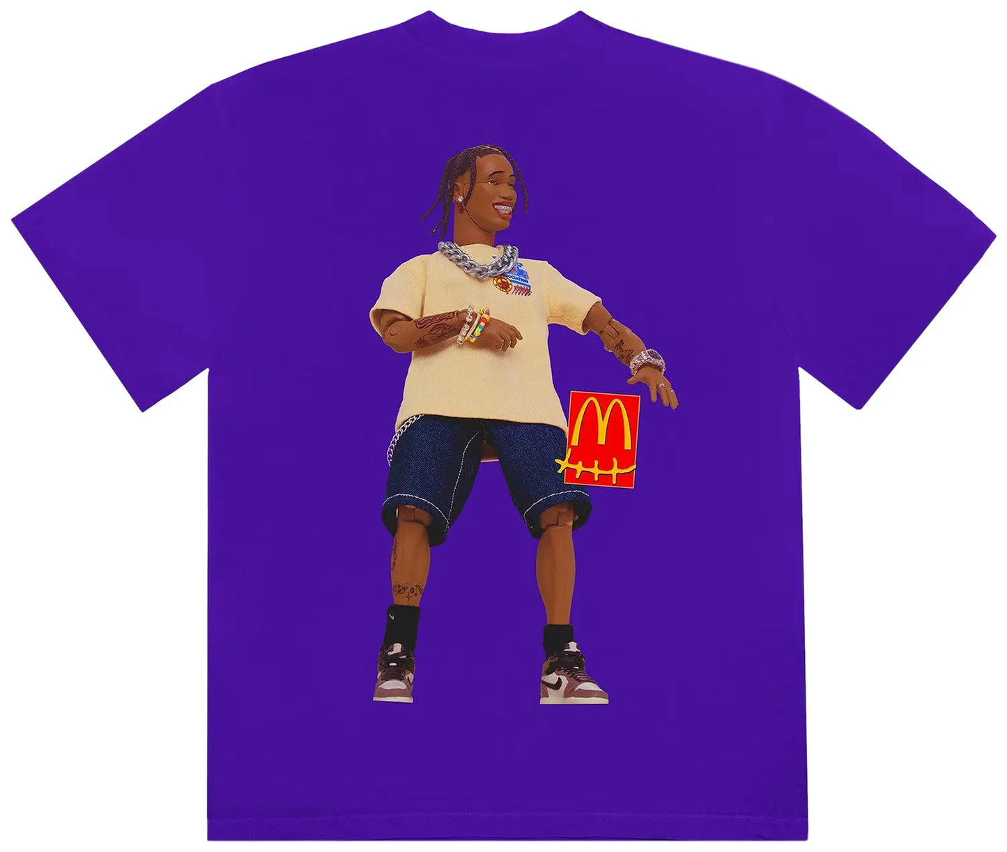 Cactus Jack Travis Scott x McDonald's Action Figure Series Tee Purple