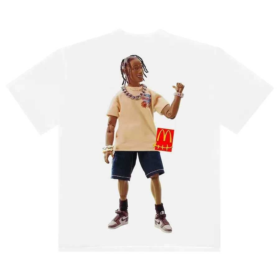 Cactus Jack Travis Scott x McDonald's Action Figure Series Tee White
