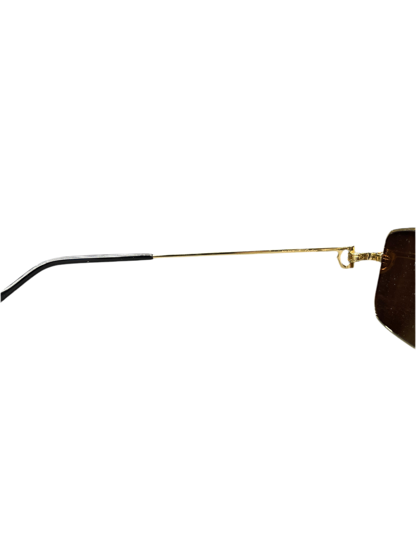 Cartier Gold Rectangle Frame Sunglasses CT0501S 006