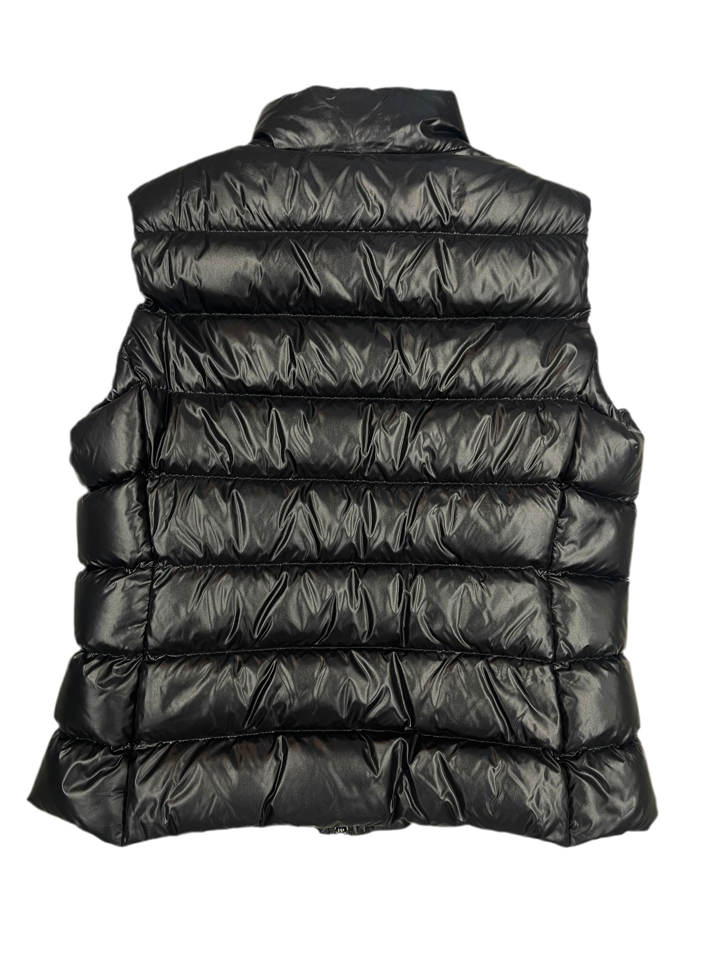 Moncler Puffer Zip Up Vest Black