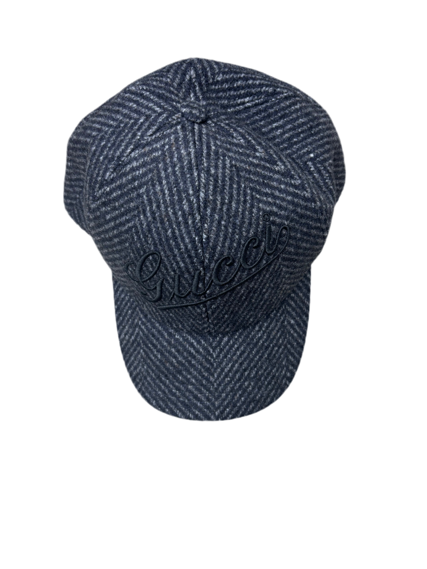 Gucci Herringbone Wool Baseball Hat