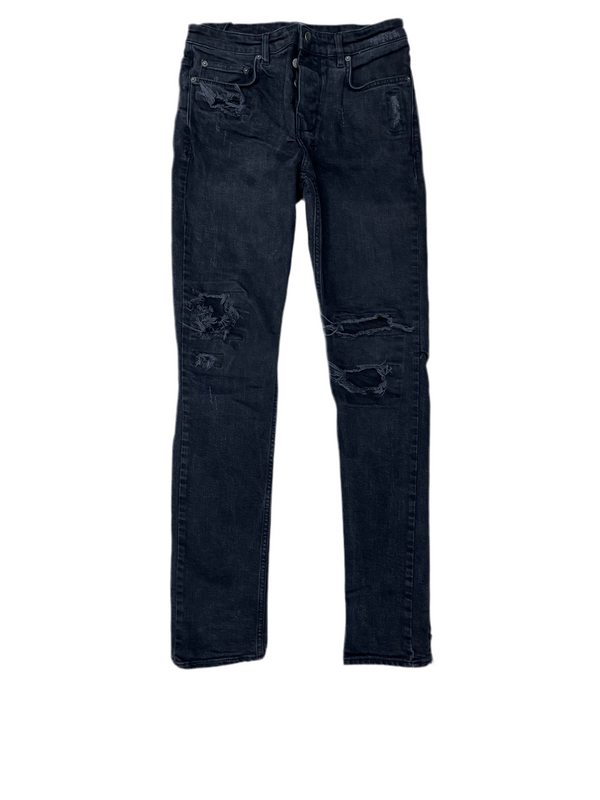 Ksubi Chitch Distressed Slim Fit Black Jeans
