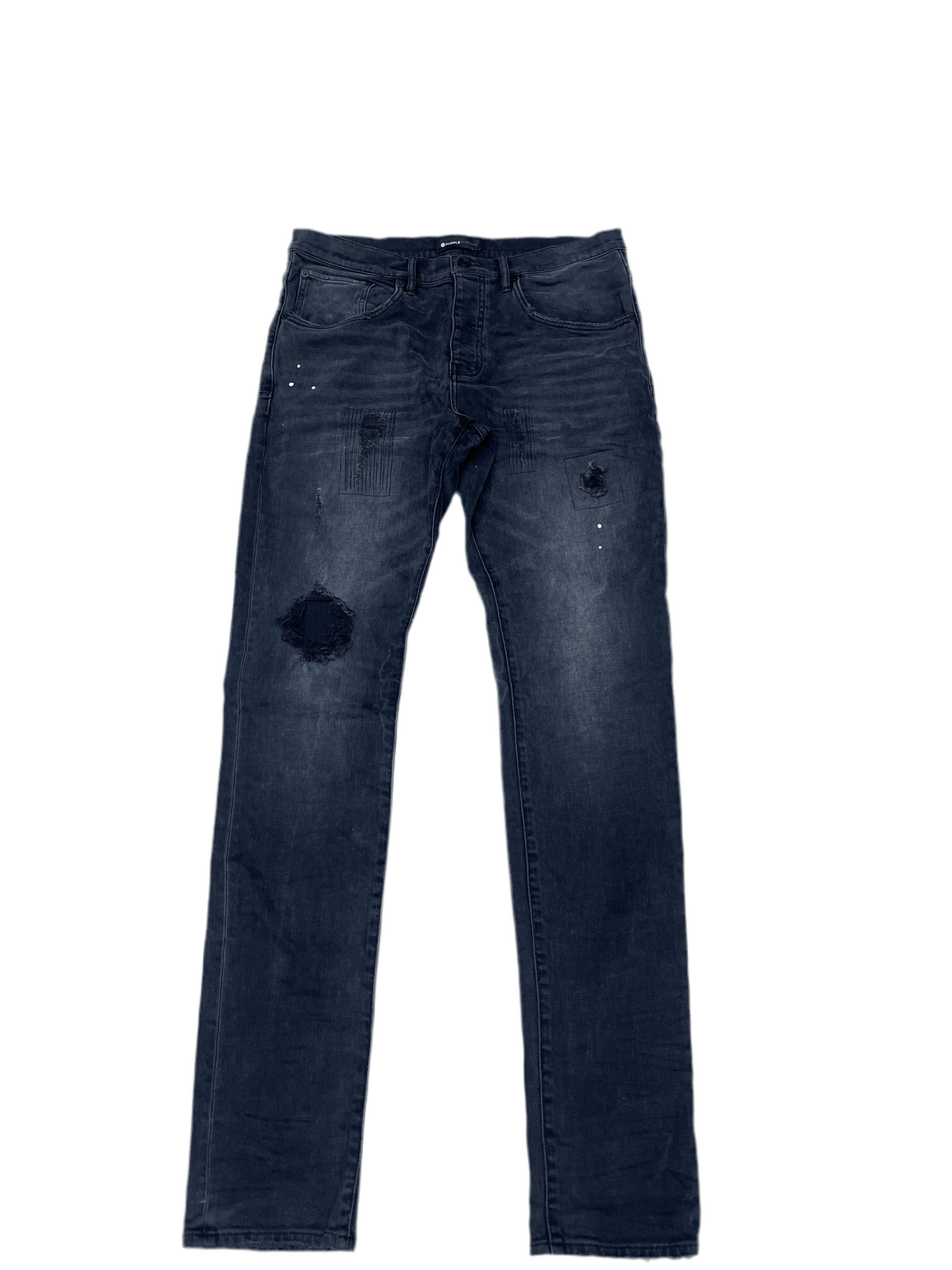 Black Washed Purple Jeans