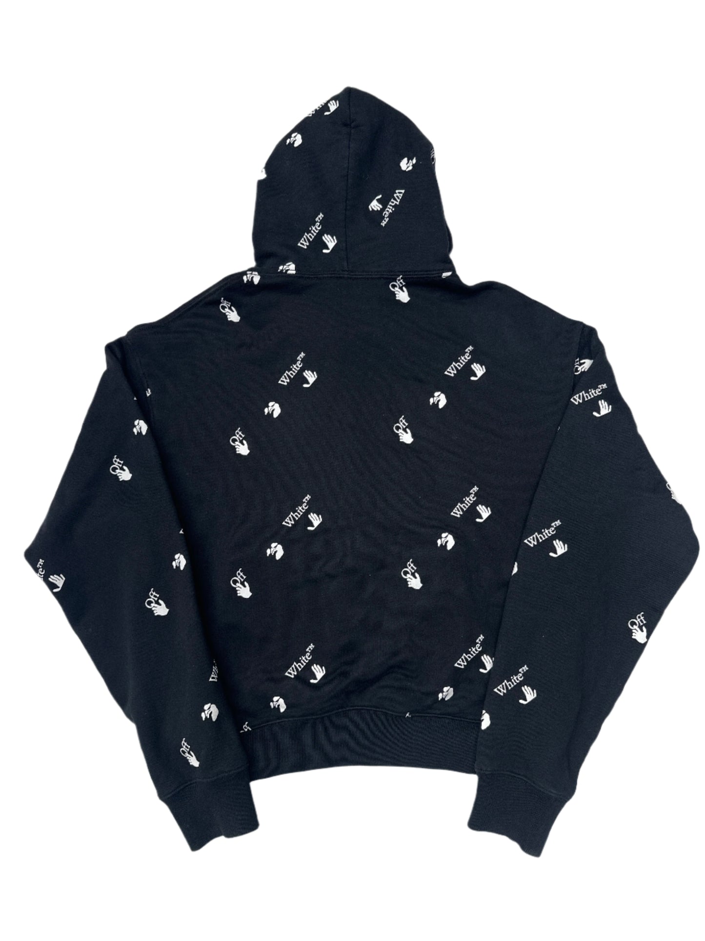 Off-White Oversized Fit Allover Logo Hoodie