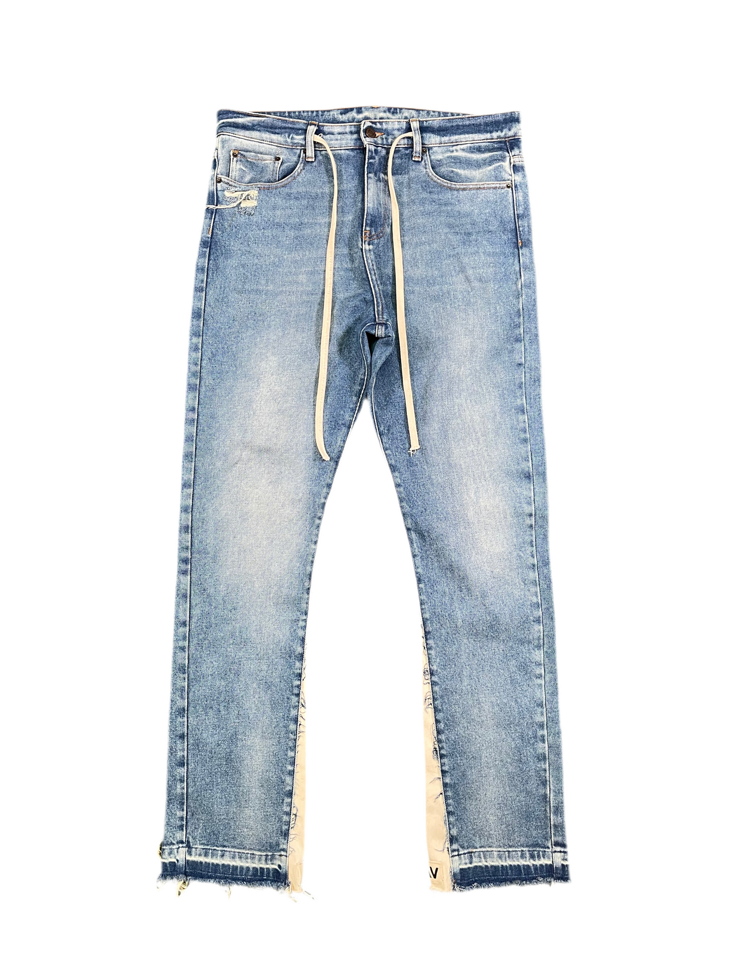 Val Kristopher Drawstring Straight Leg Jeans