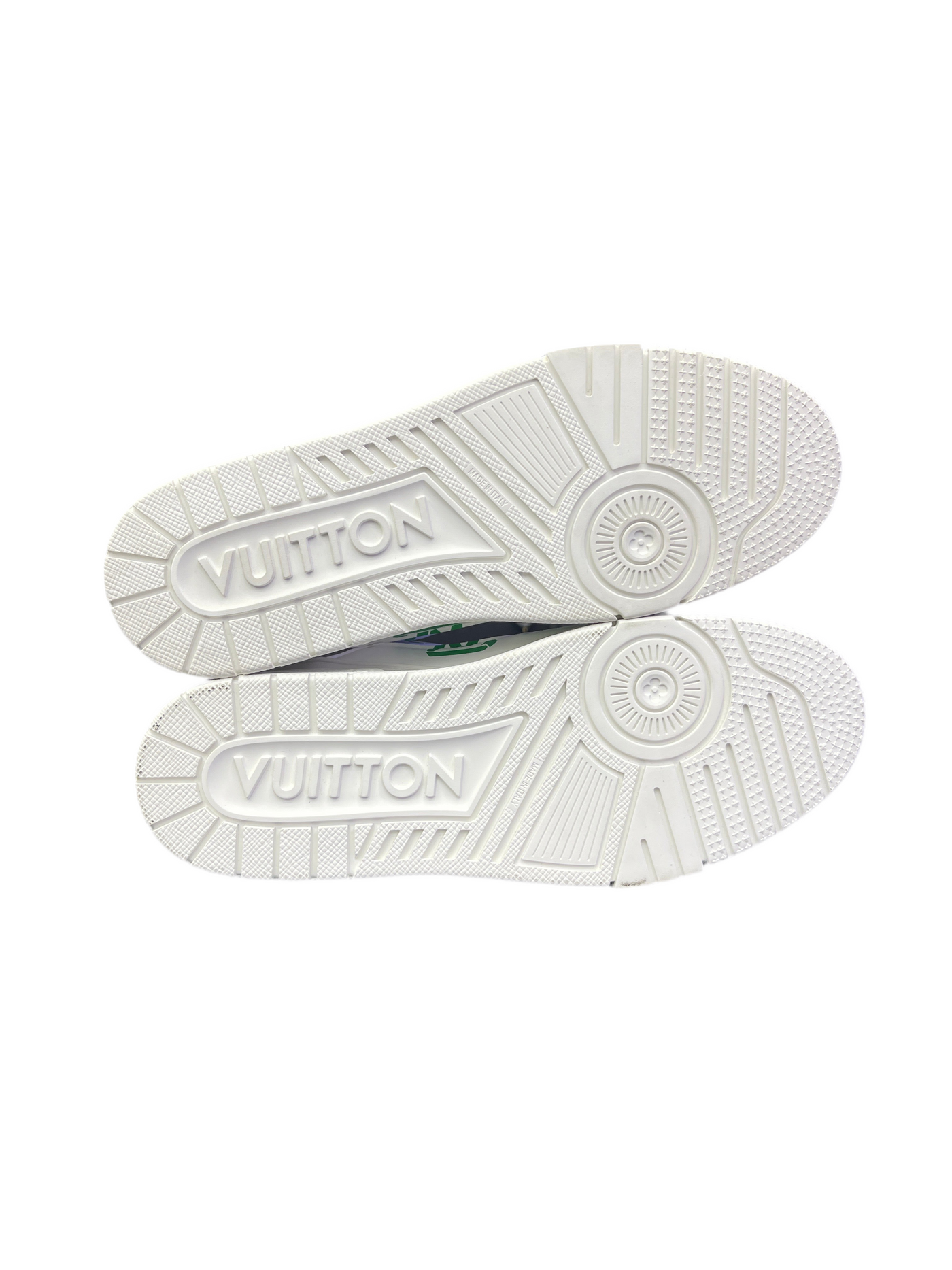 LV Trainer White Green Recycled