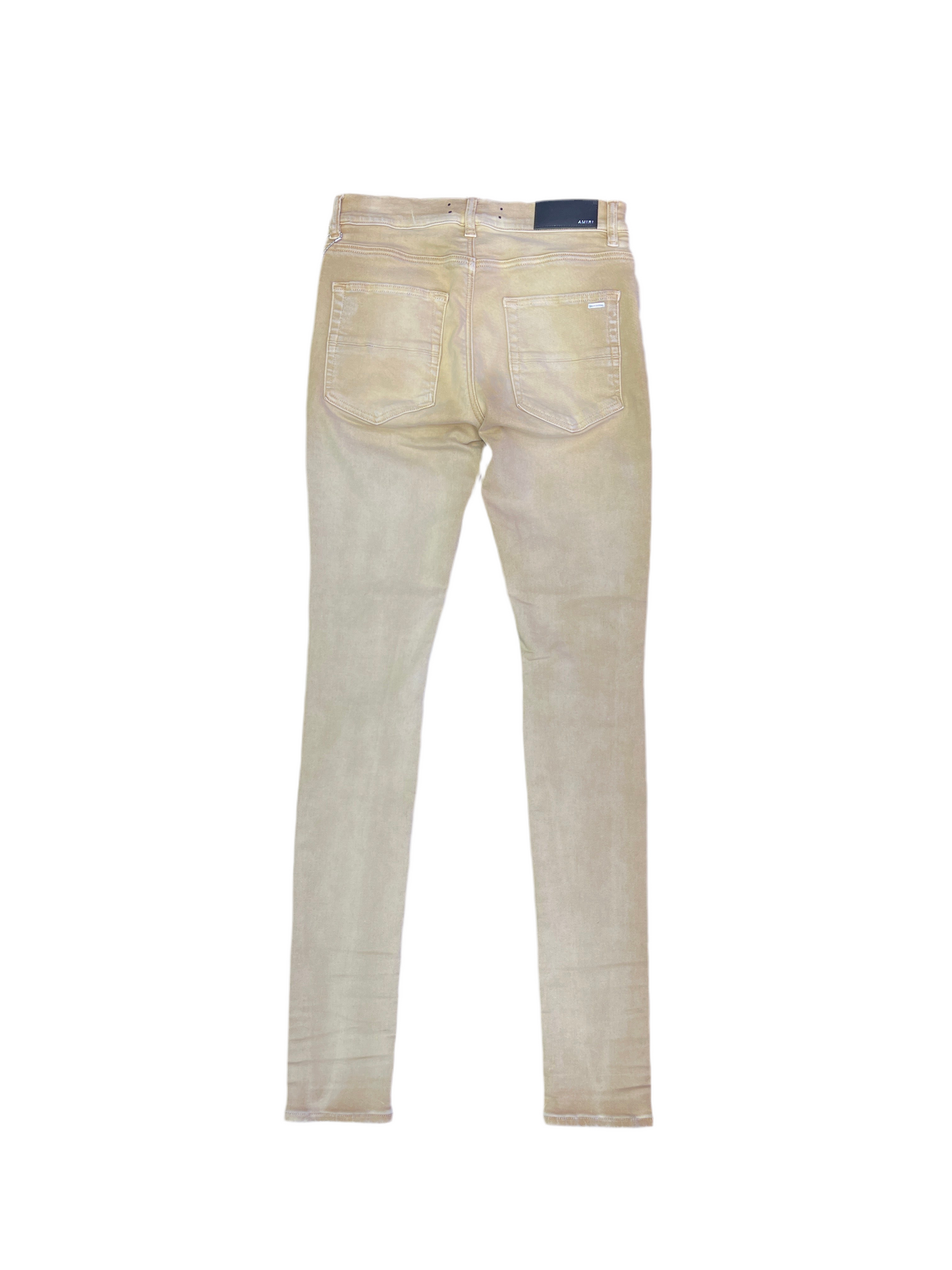 Amiri MX1 Camo Patch Beige Jeans