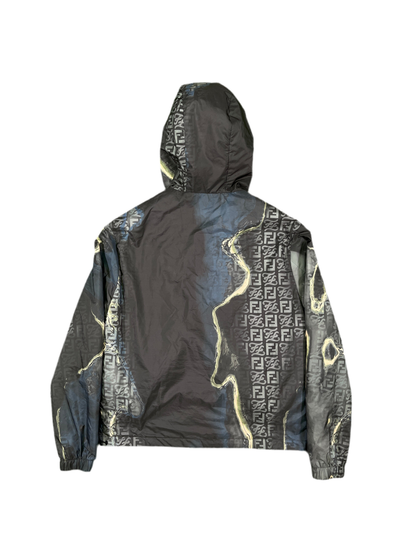 Fendi Earth Reversible Hooded Jacket Black