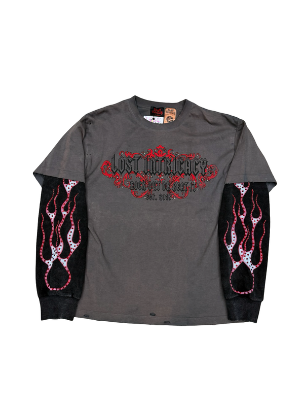 Lost Intricacy Lost Davidson L/S Thermal T-Shirt Grey